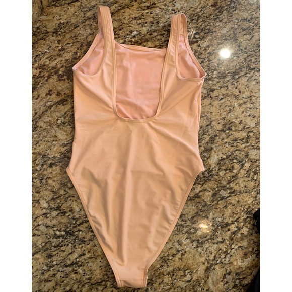 Adidas logo WOMENS ORIGINALS TREFOIL SWIMSUIT DUST PINK Small - Picture 4 of 6
